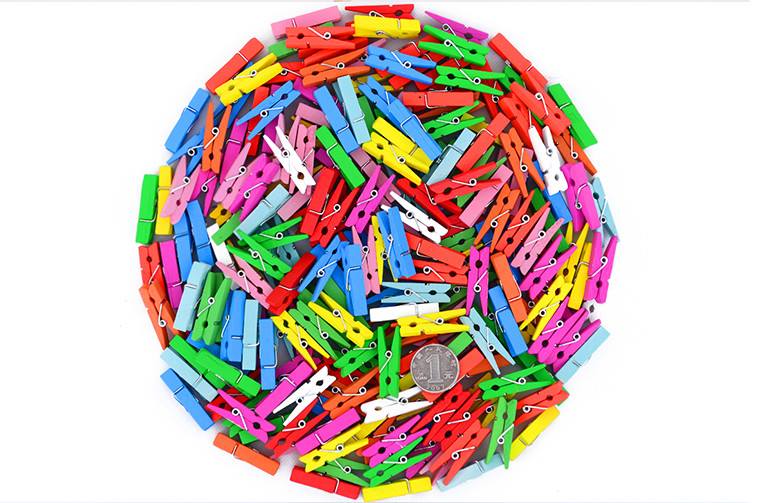 Kẹp gỗ đủ màu size nhỏ